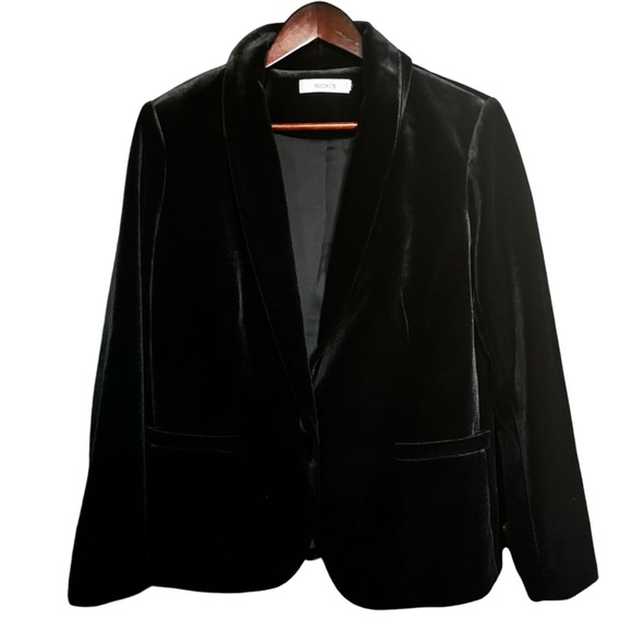 Rickis Velveteen Lined Blazer Black, Medium, Single Button *NWOT* - Picture 16 of 16